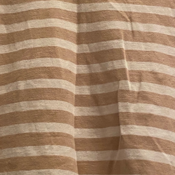 J. Crew Beige and White Striped Short Sleeve Tee - Picture 6 of 6